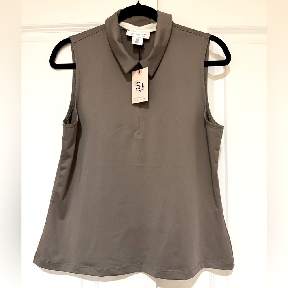 Sincerely Jules Sleeveless golf/tennis Top New NWT SZ L